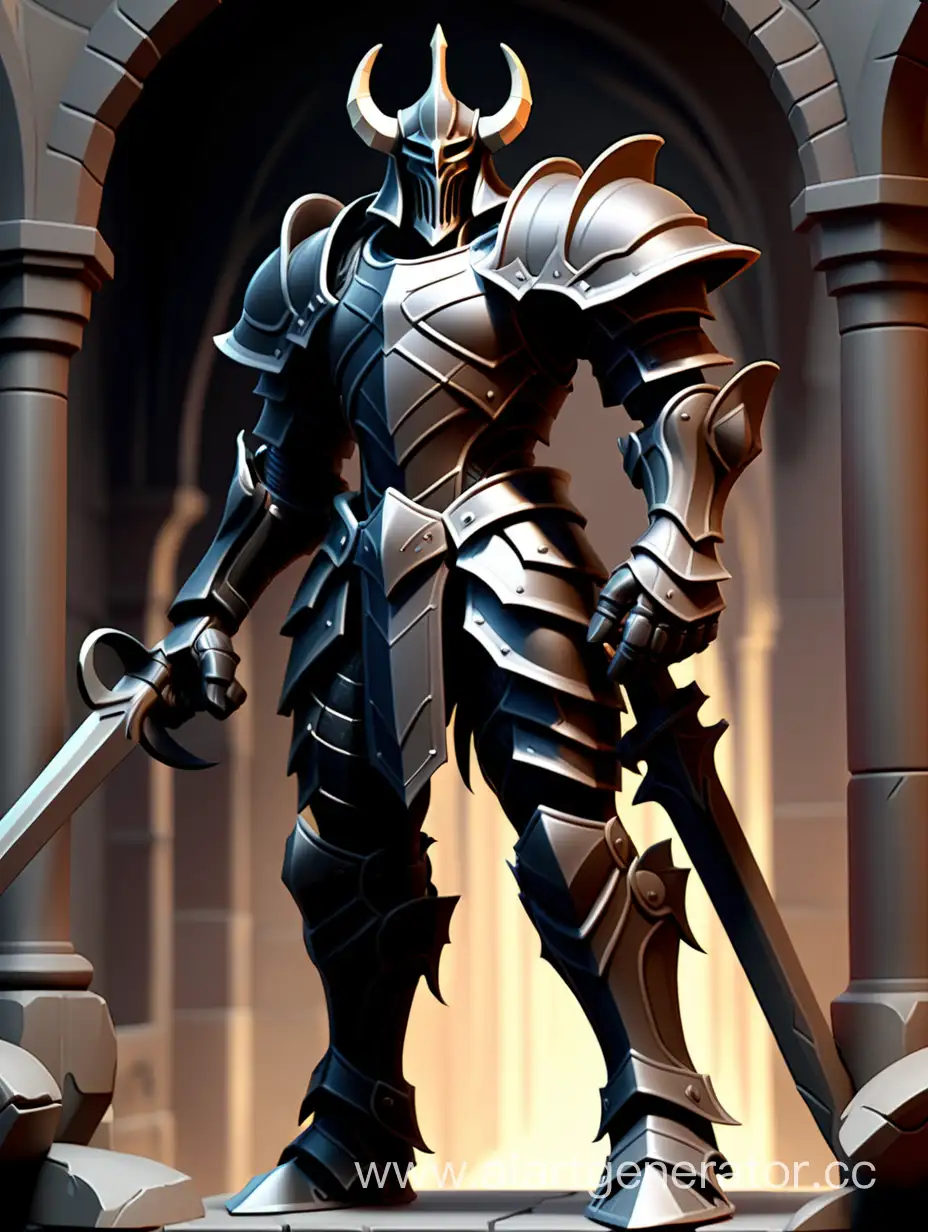 Formidable-Dark-Paladin-in-Full-Armor-with-Weaponry
