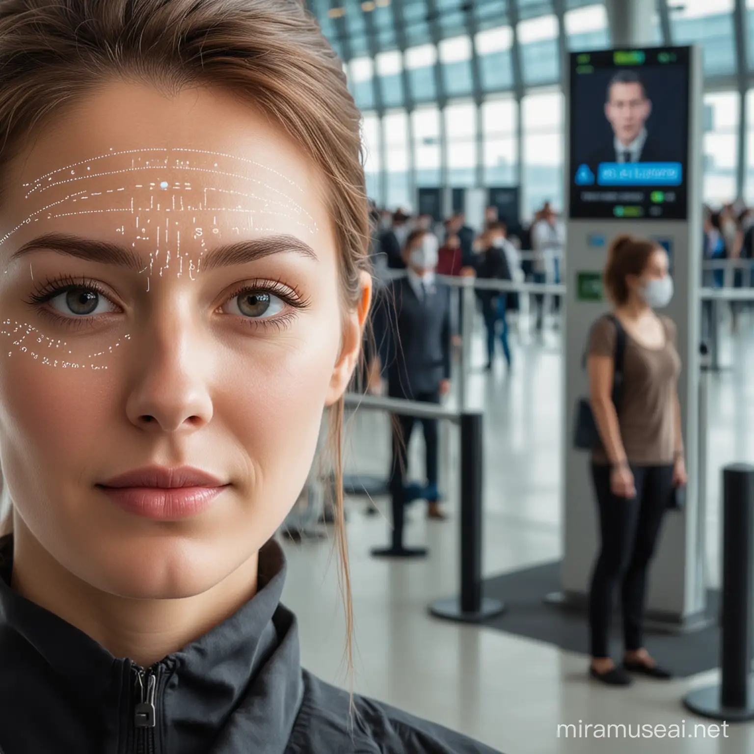 biometric face and airport