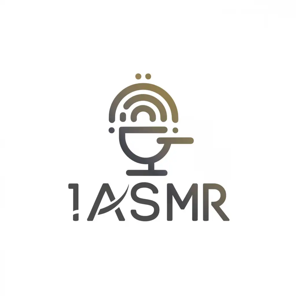 a logo design,with the text "i asmr", main symbol:microphone 
Voice
galaxy
Saturn
,Minimalistic,clear background