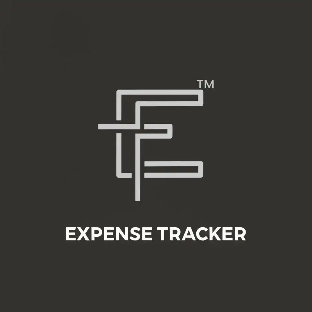 logo, Finance, with the text "EXPENSE TRACKER", typography