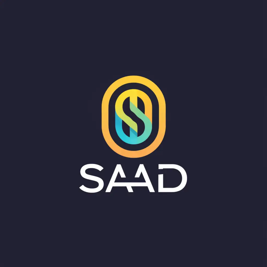 a logo design,with the text "SAAD", main symbol:PERSON,Moderate,be used in Technology industry,clear background