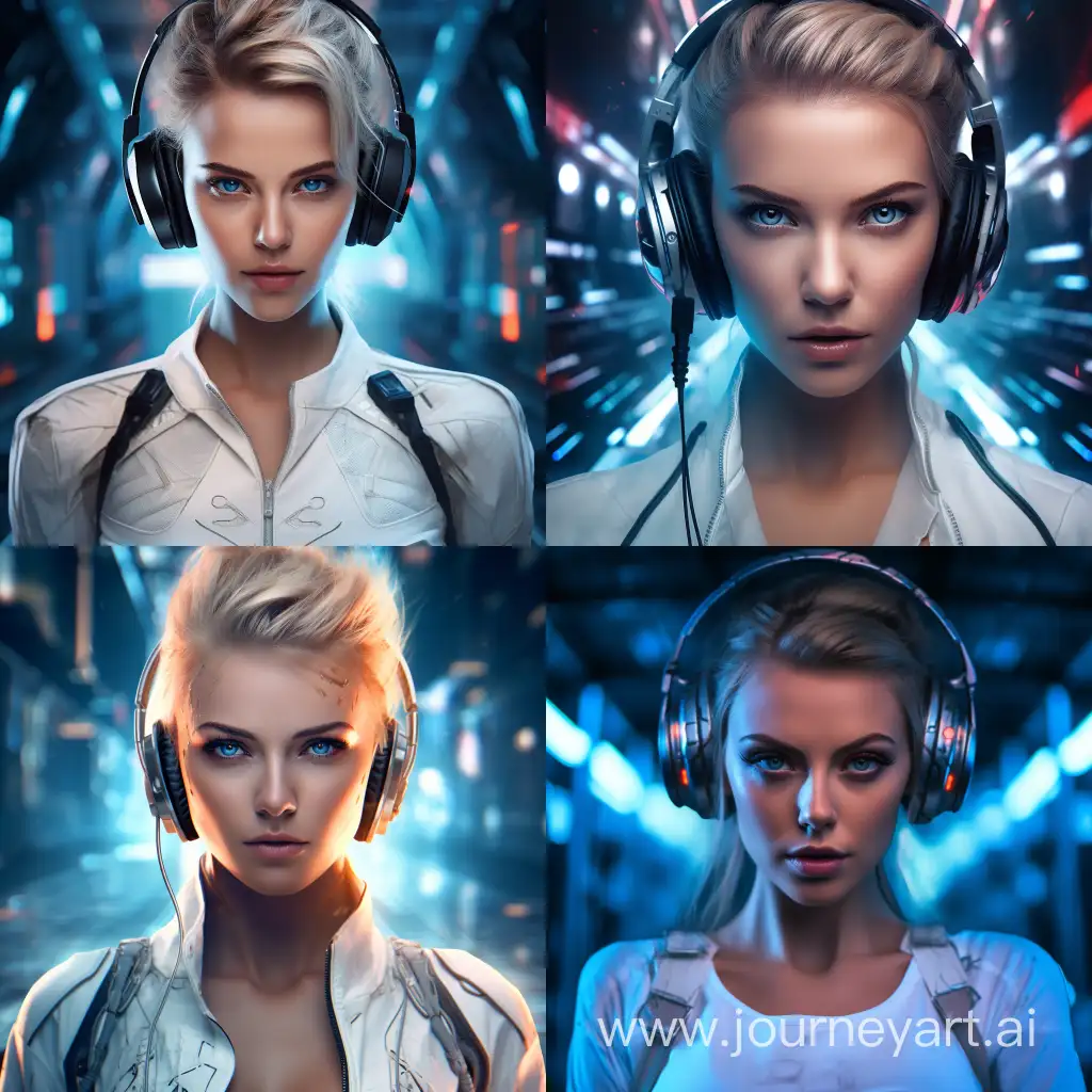 Mystic-Woman-in-Cyberpunk-Headphones-and-White-Shirt