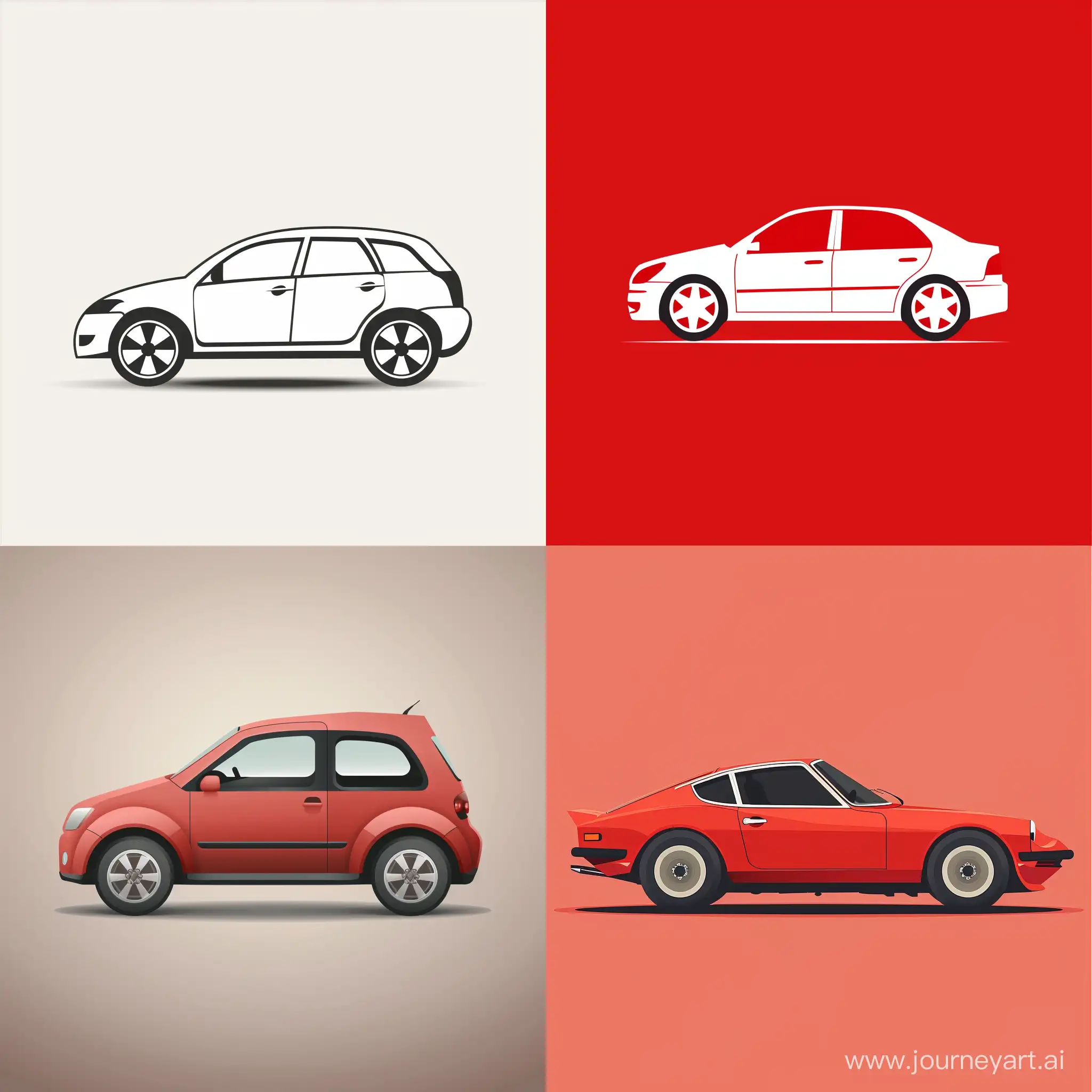 Sleek-Car-Icon-in-Modern-Gestalt-Design