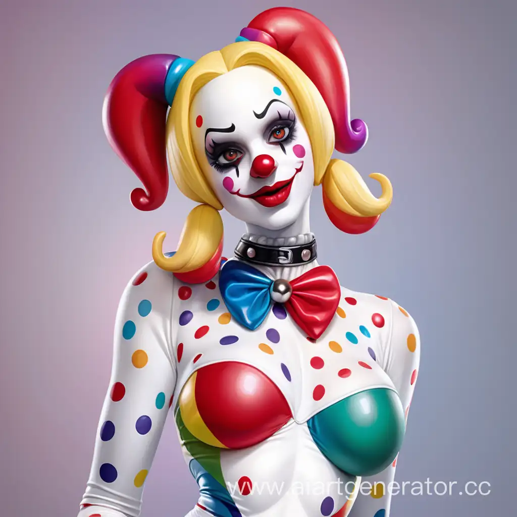 Colorful-Harley-Quinn-Clown-Doll-Playful-Latex-Character-Illustration