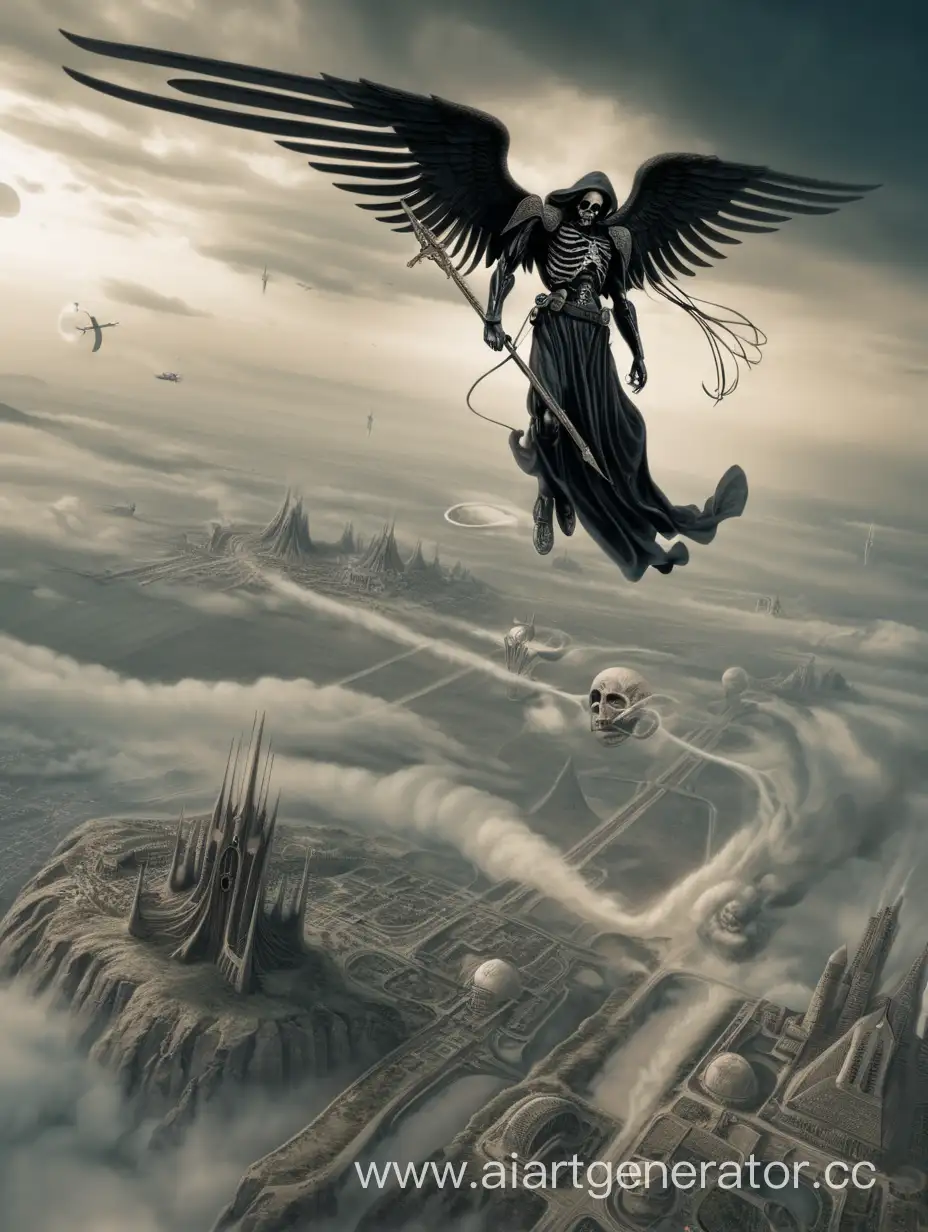 ангел смерти пролетающий над землёй 2056года

