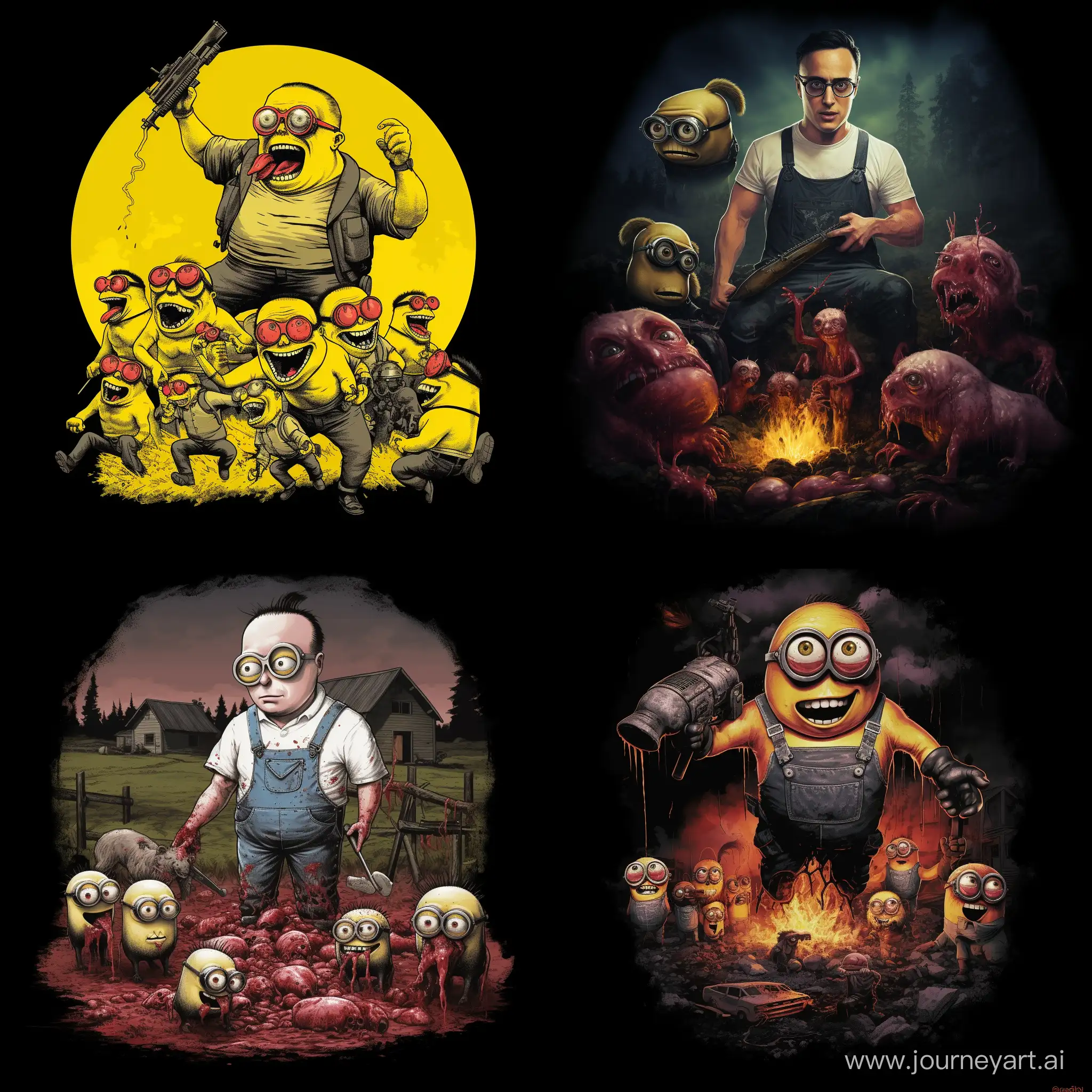 Energetic-Minion-in-SVO-Tshirt-Engages-in-Unique-Farm-Activity