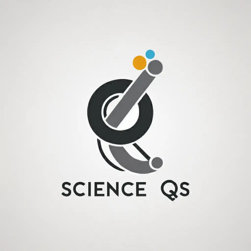 a logo design,with the text "Science QS", main symbol:Q,Minimalistic,be used in Religious industry,clear background