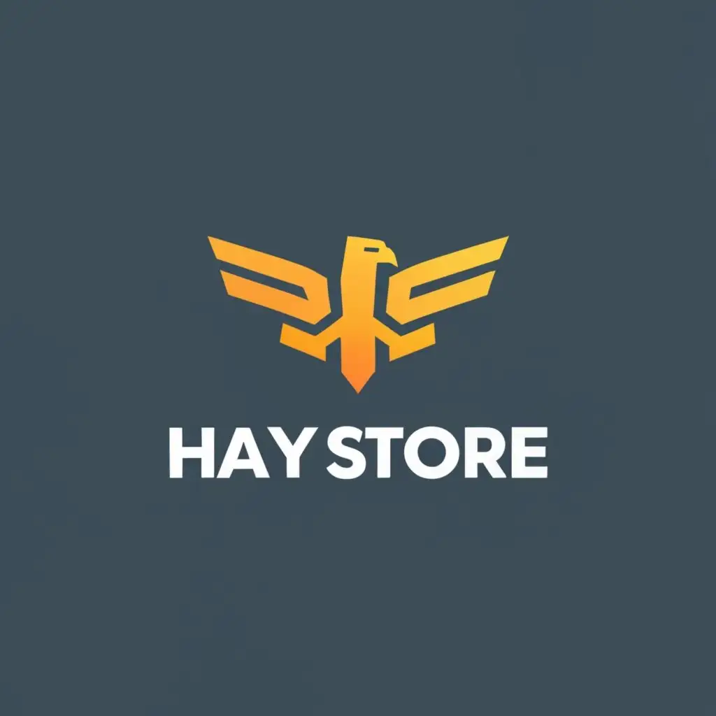logo, Cyber eagle, with the text "Hay:Store", typography, be used in Technology industry