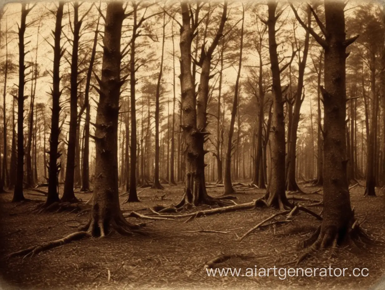 Eerie-19th-Century-Sepia-Forest-Horror