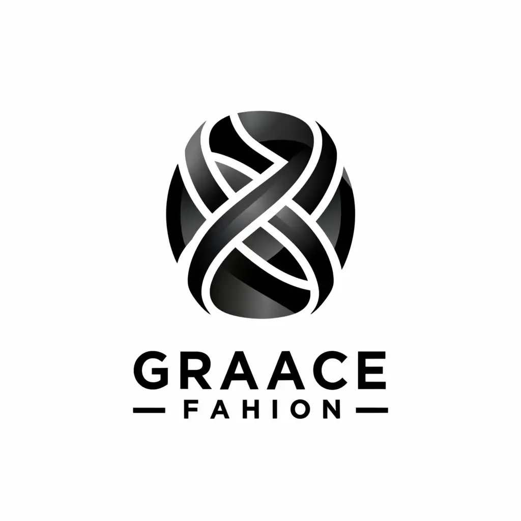a logo design,with the text "Grace Fashion", main symbol:Clots,Moderate,clear background