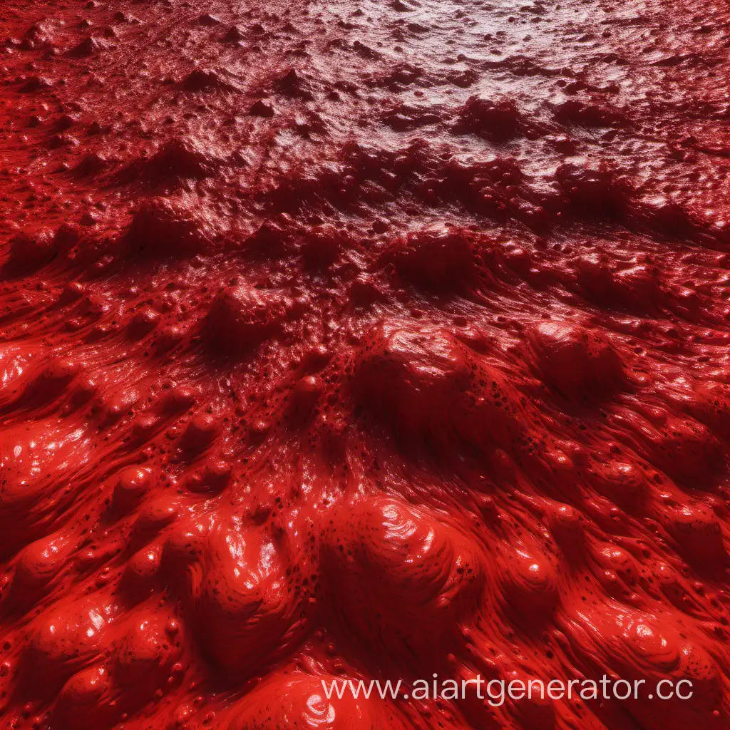 simple photo of a 3D bright sea red texture, made of bright sea red white lava.