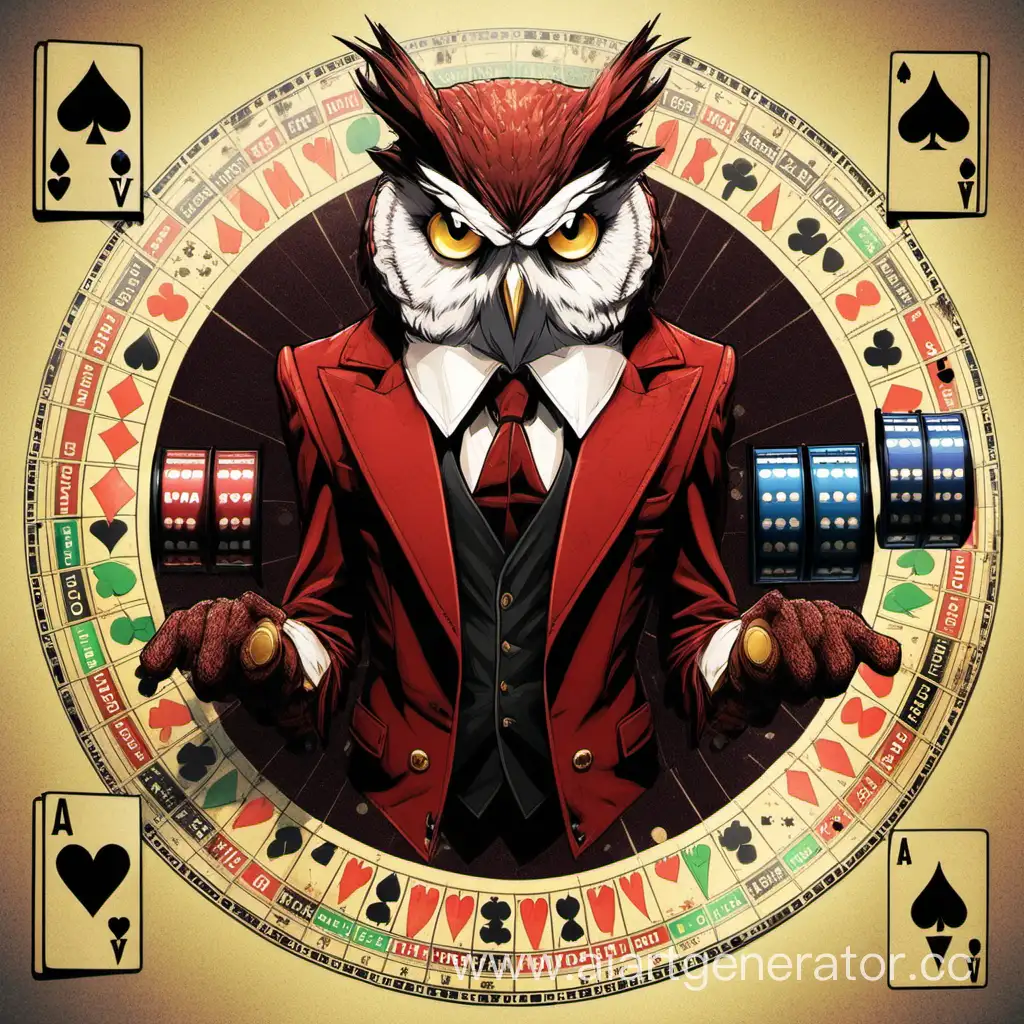 Owl-Joker-in-a-HighStakes-Casino-Duel