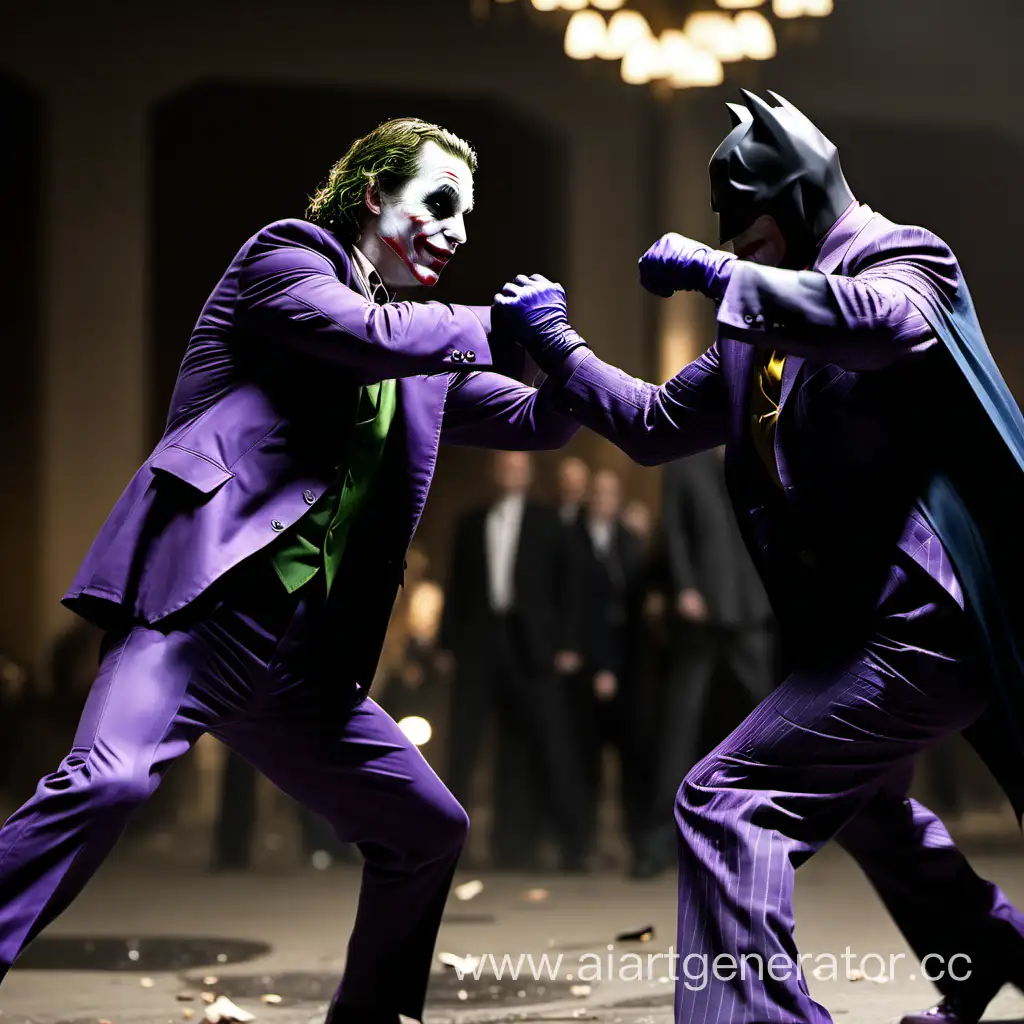 Batman  Christian bale fight joker