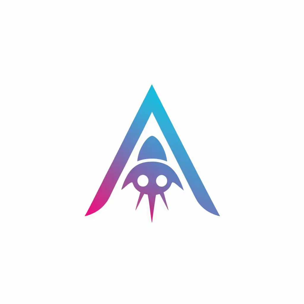 LOGO-Design-For-Alien-Pet-Emporium-Futuristic-A-with-Alien-Spaceship-Beam