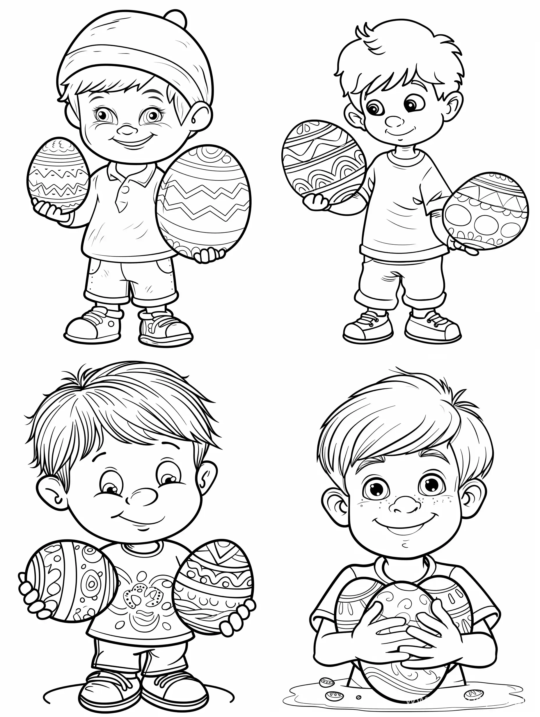 Children-with-Easter-Eggs-Coloring-Page