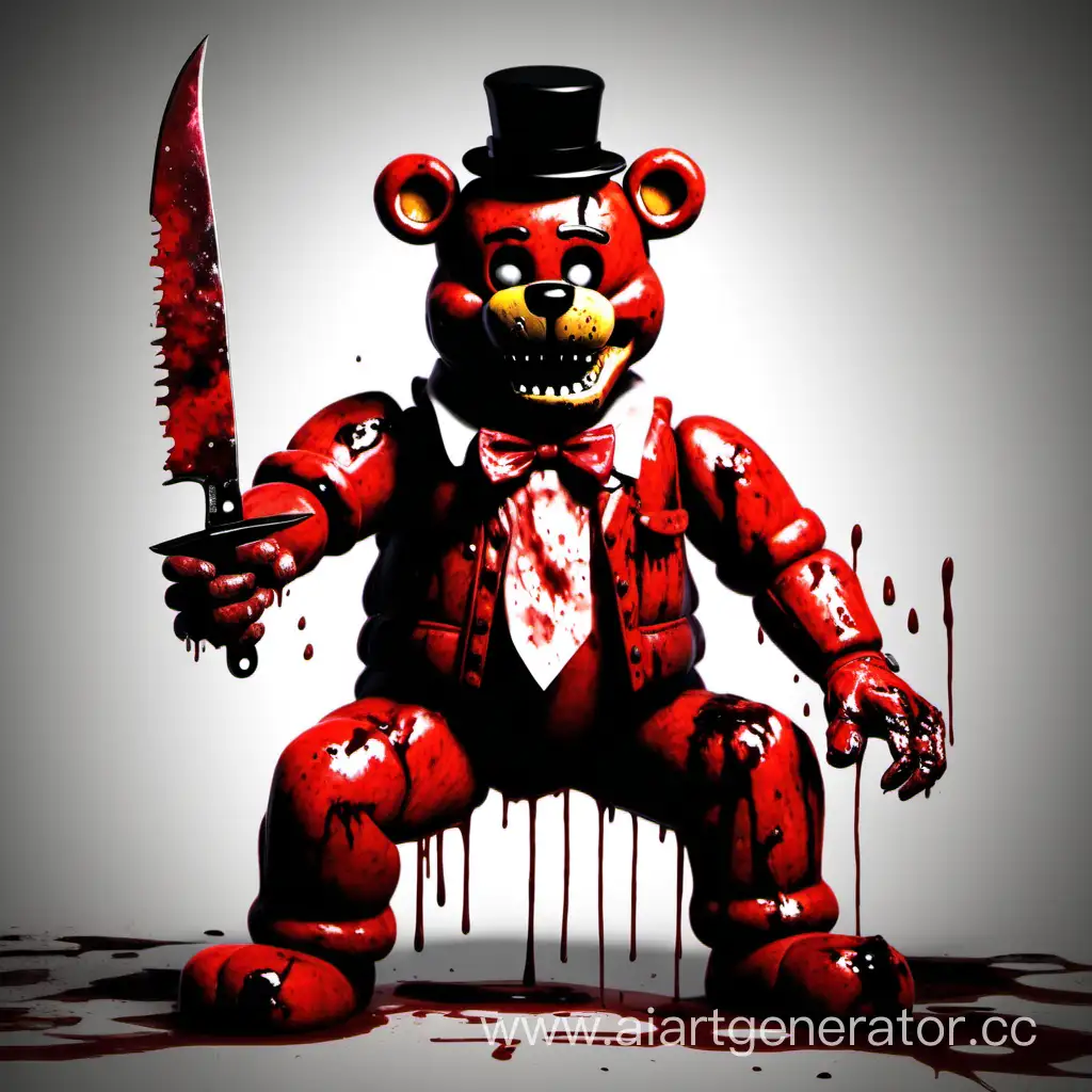 Menacing-Freddy-Fazbear-Brandishing-a-Knife-in-a-Gruesome-Scene