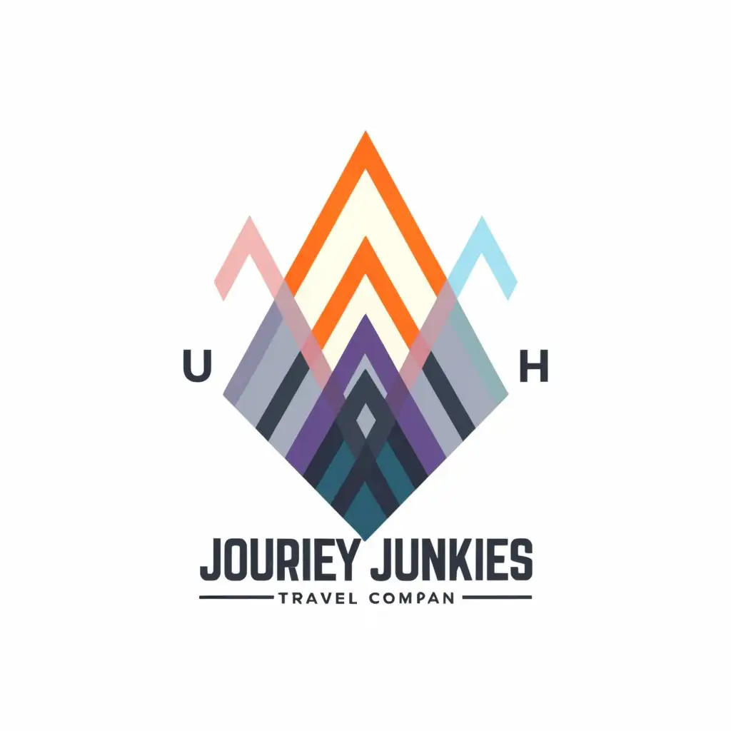 a logo design,with the text "journey junkies", main symbol:obstacles,Moderate,be used in Travel industry,clear background