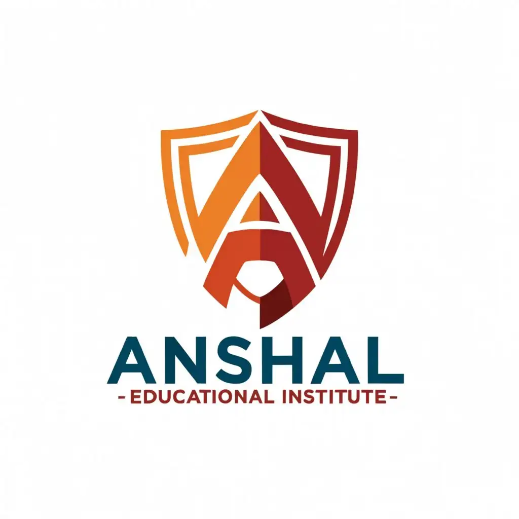 a logo design,with the text "Anshal Educational Institute", main symbol:Anshal,Moderate,be used in Education industry,clear background