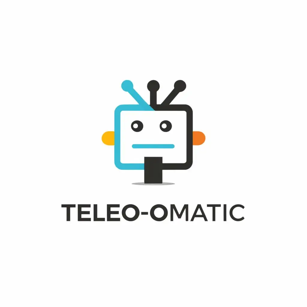 a logo design,with the text "Tele-O-Matic", main symbol:computer
robot
grabber
,Moderate,clear background