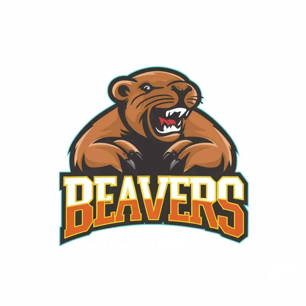 logo, Beaver, with the text "Beavers", typography, be used in Sports Fitness industry