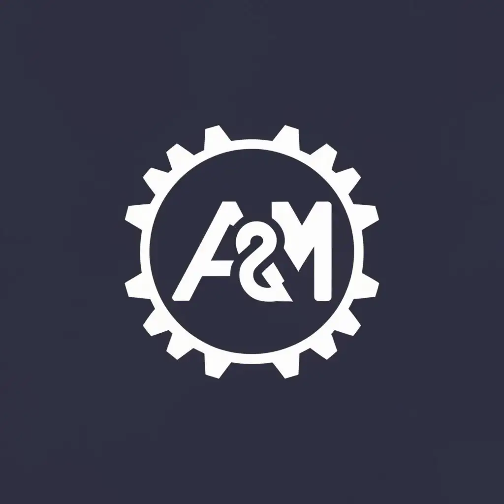 a logo design,with the text "A&M", main symbol:automotive and manufacturing,Minimalistic,be used in Technology industry,clear background