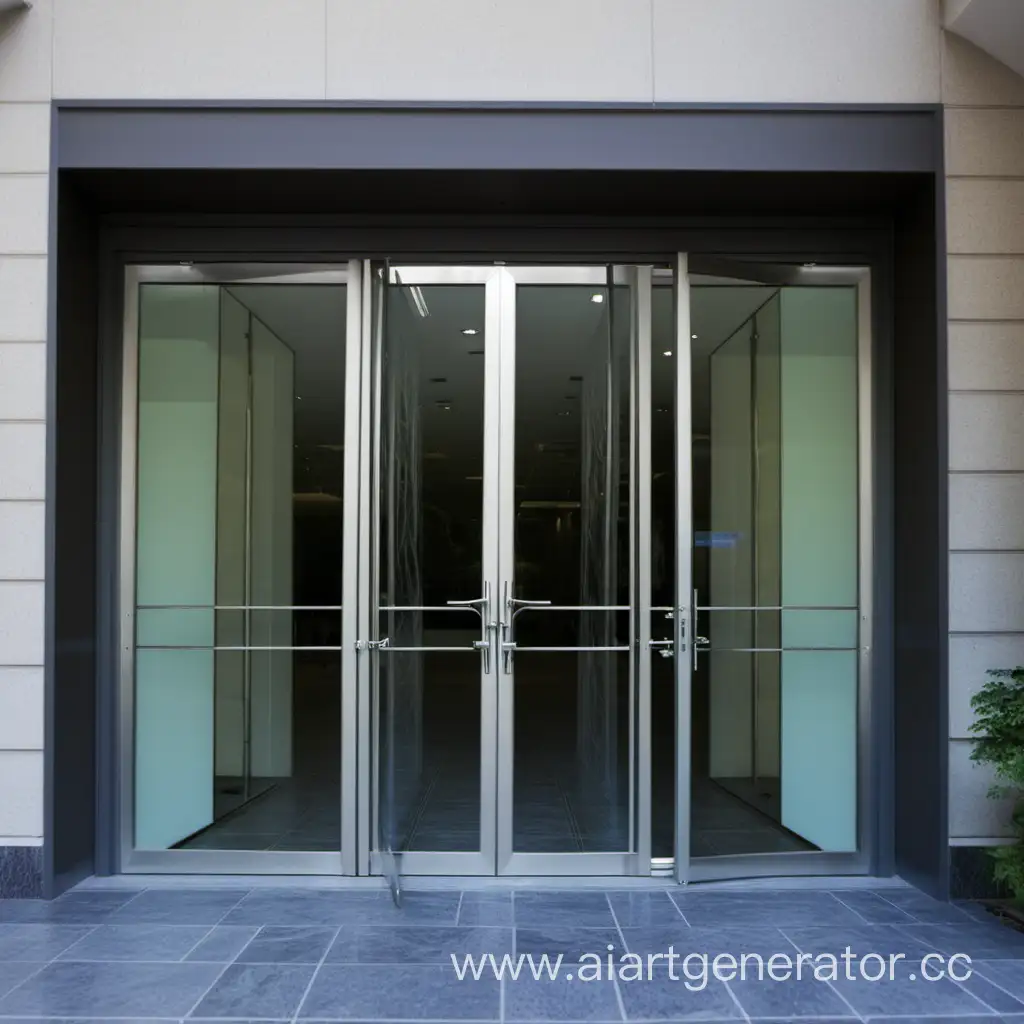 Contemporary-DoubleLeaf-Glass-Door-Entrance