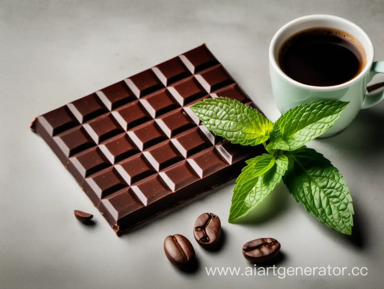 Assorted-Treats-Mint-Leaves-Chocolate-Coffee-and-Chinese-Tea