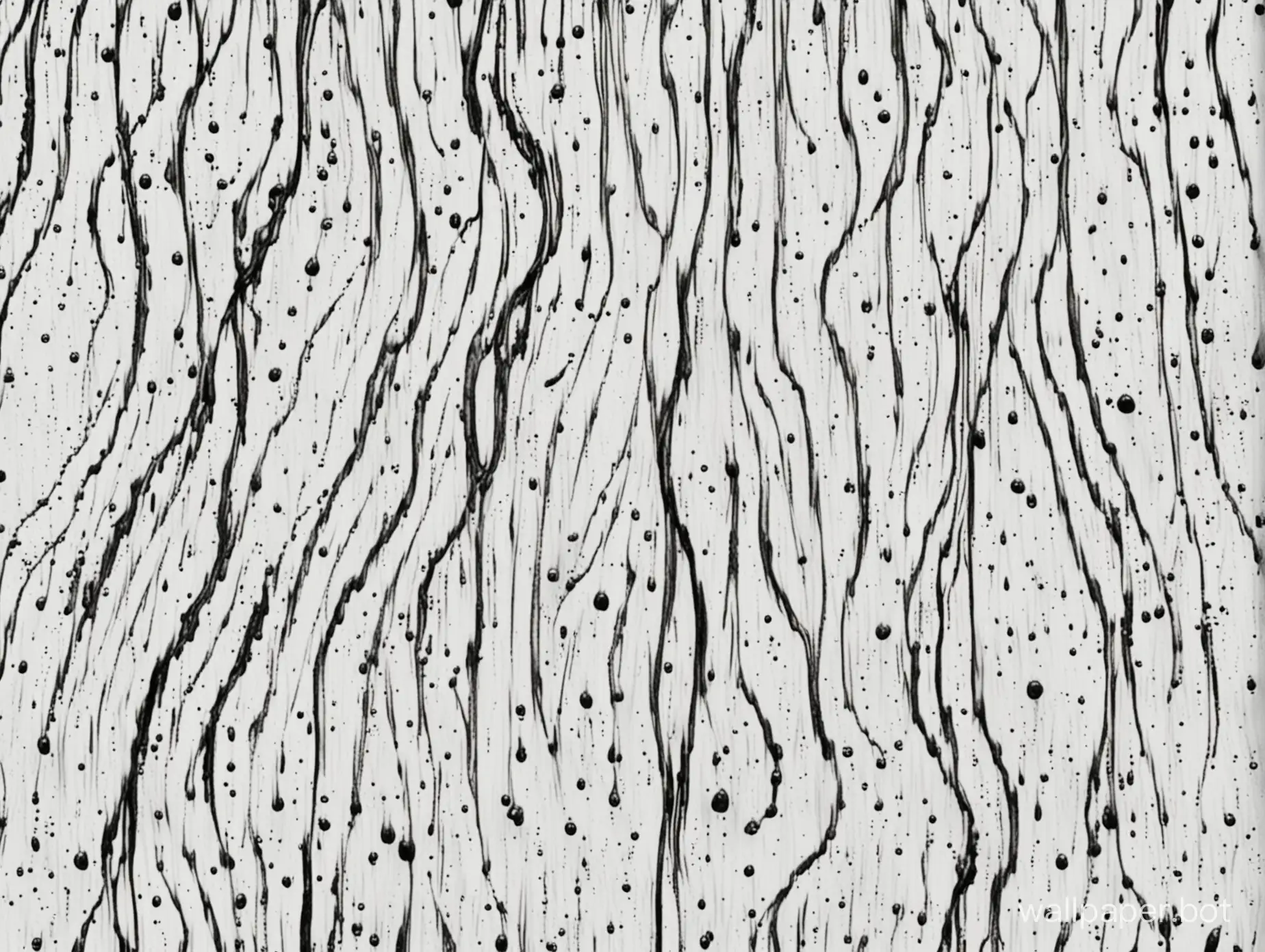 Organic black lines, dripping vibration wave effect, organic lines,  blackwork ornamental, white background