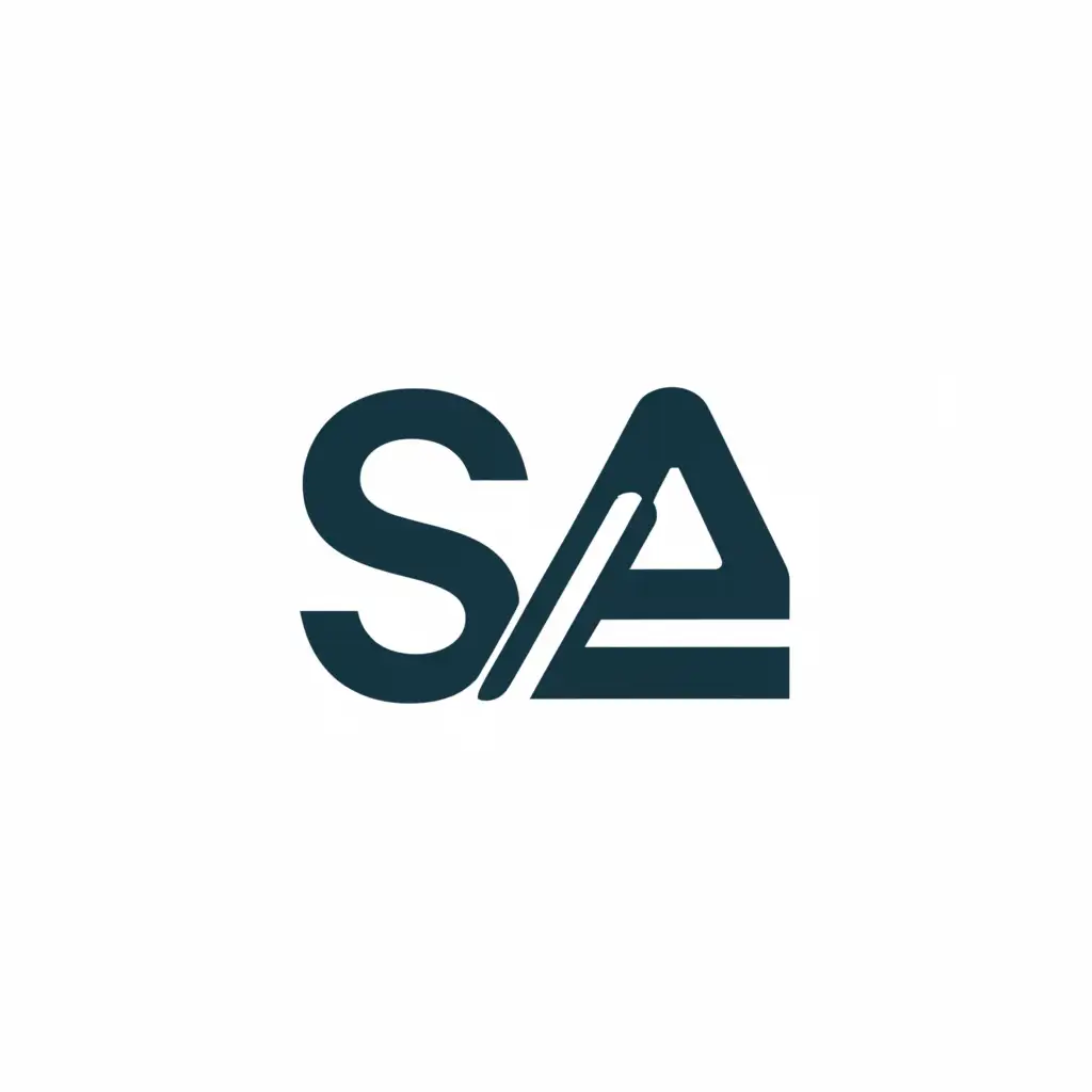 a logo design,with the text "S2A ", main symbol:S 2 A,Moderate,clear background