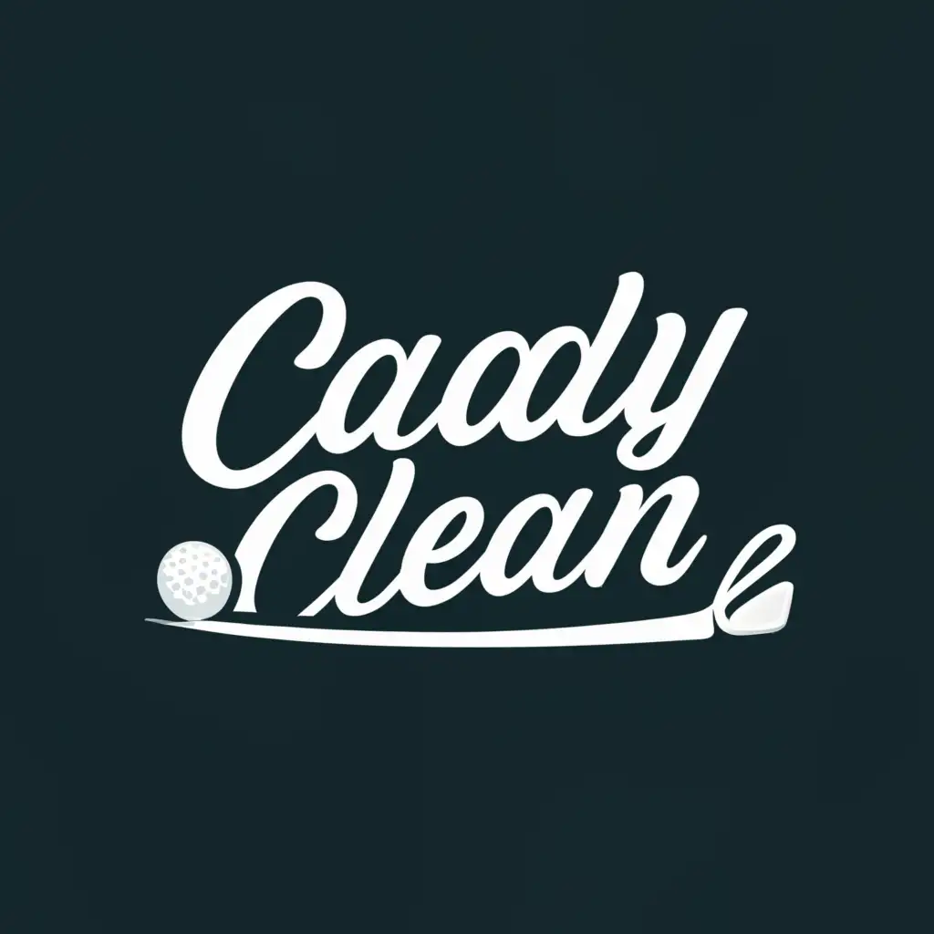 a logo design,with the text "Caddy Clean", main symbol:Golf Club,Moderate,be used in Sports Fitness industry,clear background