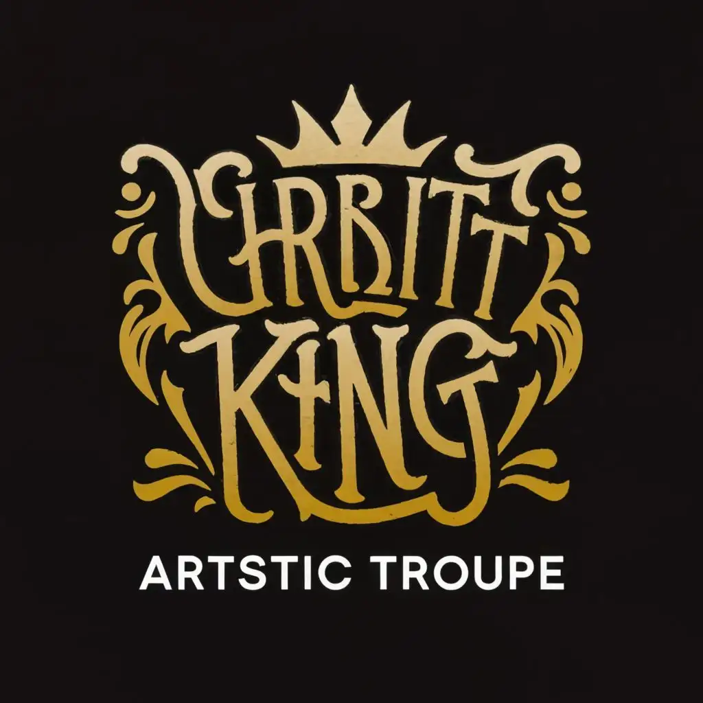 a logo design,with the text "Christ King artistic troupe", main symbol:Art,Moderate,be used in Religious industry,clear background
