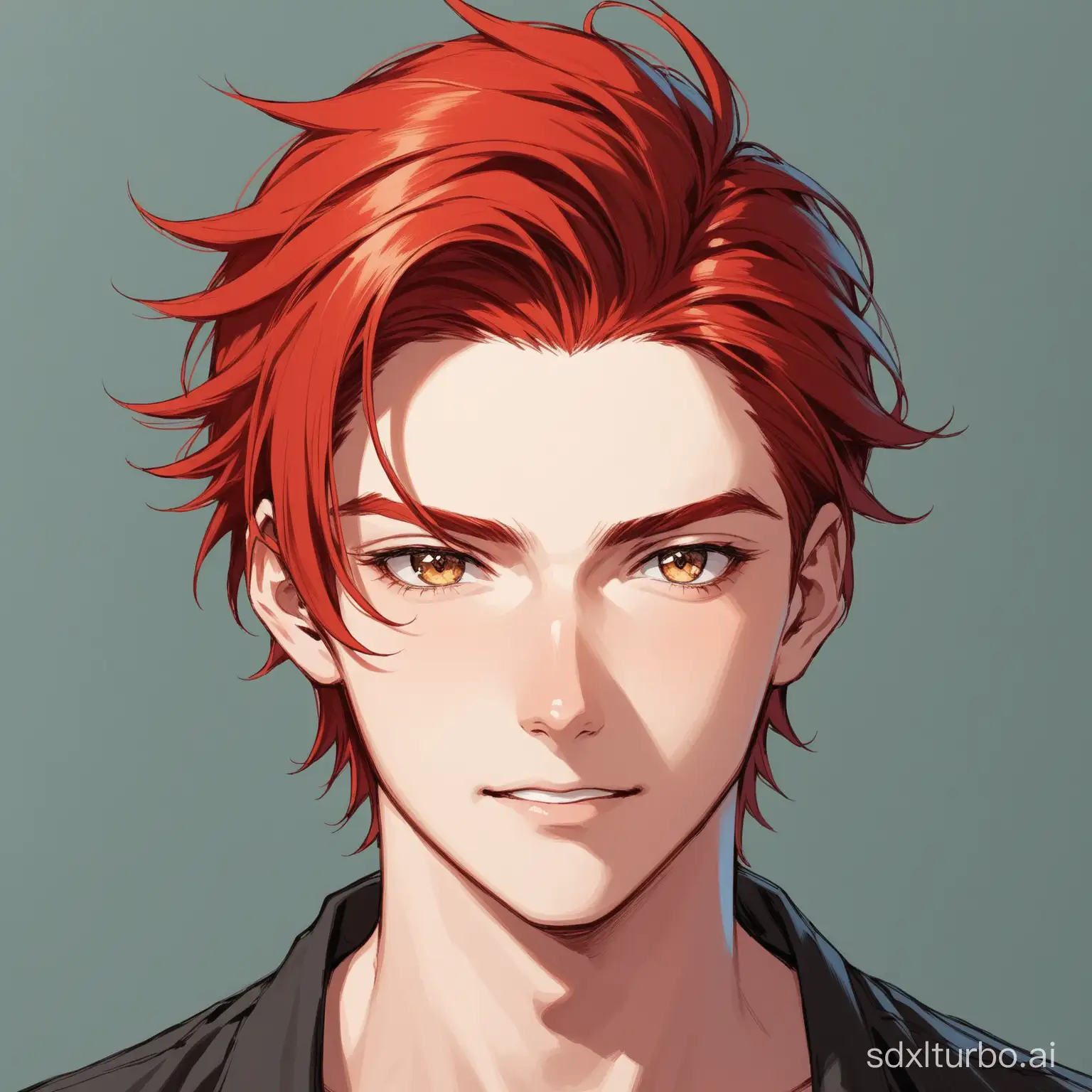 Red-haired young man