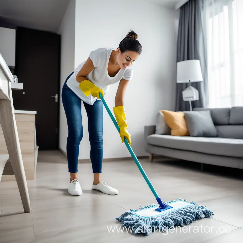 Efficient-Apartment-Cleaning-with-Mop-Cloth-by-a-Dedicated-Woman
