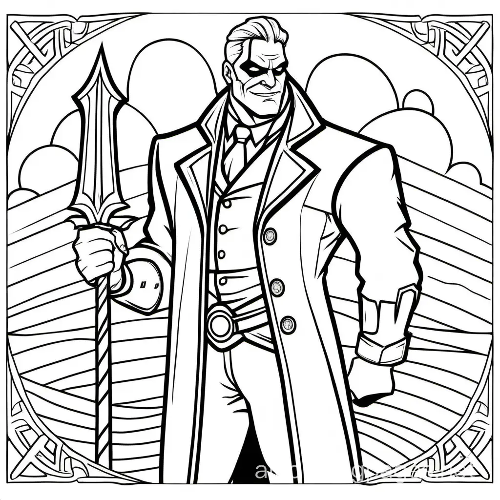 Conquer-Sht-Like-a-Boss-Coloring-Page-Exciting-Male-Character-and-Villain-Adventure