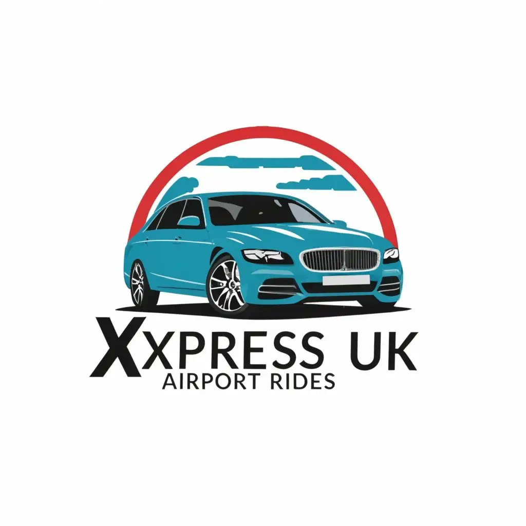 LOGO-Design-For-Xpress-UK-Airport-Rides-Sleek-Typography-Reflecting-Executive-Car-Service