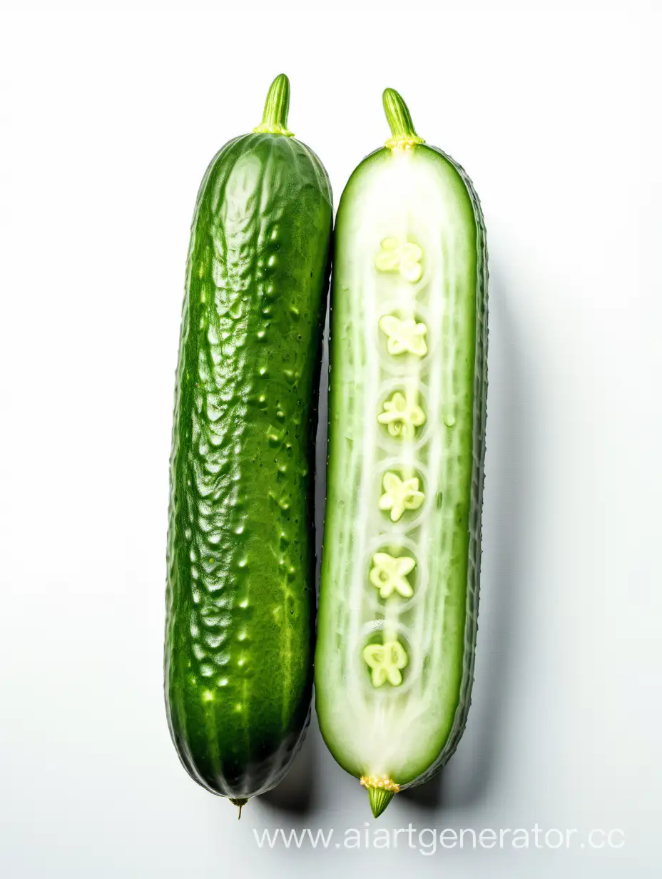 Fresh-Green-Cucumber-on-Clean-White-Background