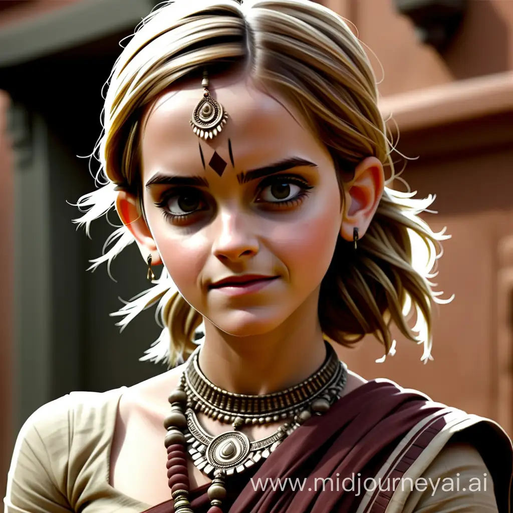 Emma Watson as an Indian