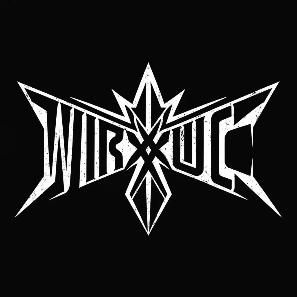 a logo design,with the text "Metal band name "Wirxuc" in typography style, transparent surroundings", main symbol:"""
Text
""",Moderate,clear background