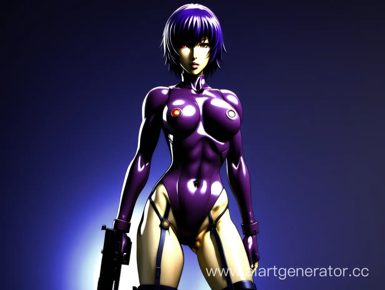 Cybernetic-Agent-Motoko-Kusanagi-in-Futuristic-Metropolis