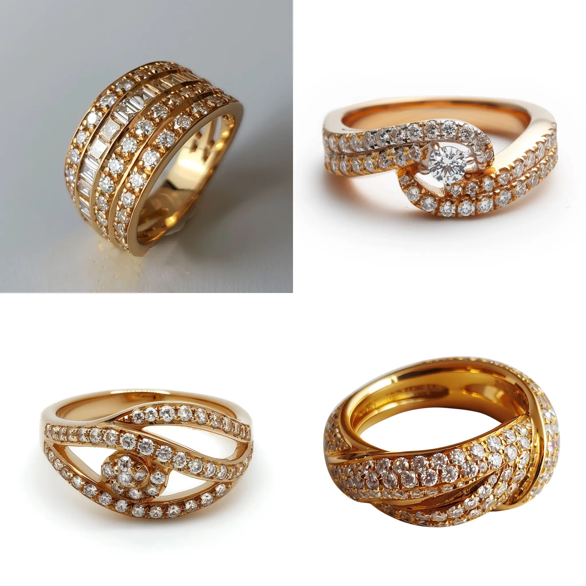 Ring in gold and diamonds Jacob and co style
