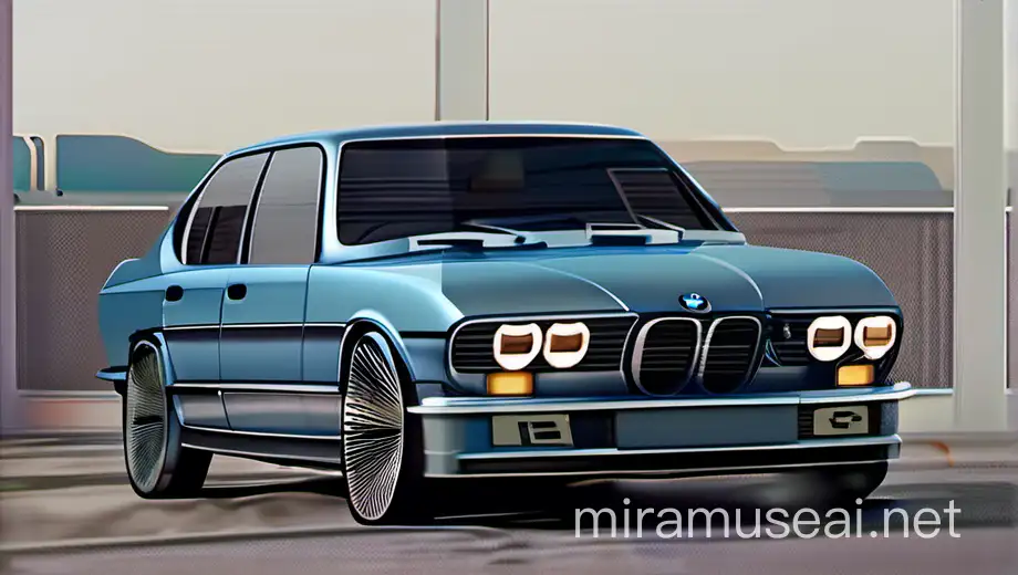 ModernRetro Fusion BMW 5 Series with 1980s Twist in Luxurious Setting