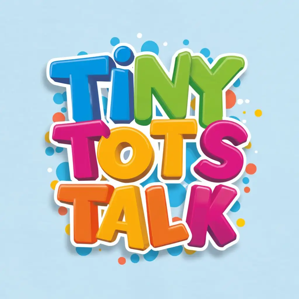LOGO-Design-For-Tiny-Tots-Talk-Playful-Font-with-Baby-Blocks-for-Early-Childhood-Development