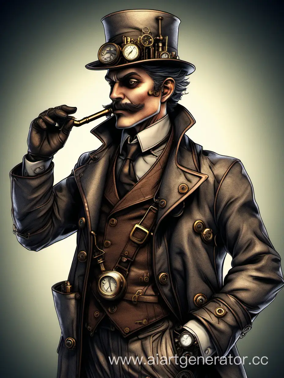 Detailed-Steampunk-Detective-with-Pipe-in-HighQuality-32k-Image