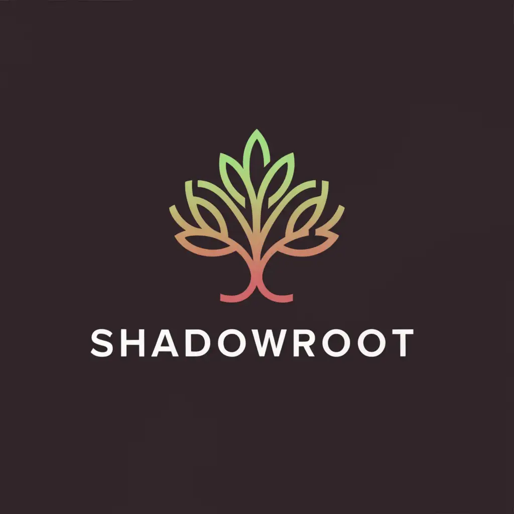 a logo design,with the text "shadowroot", main symbol:shadowroot,Moderate,clear background