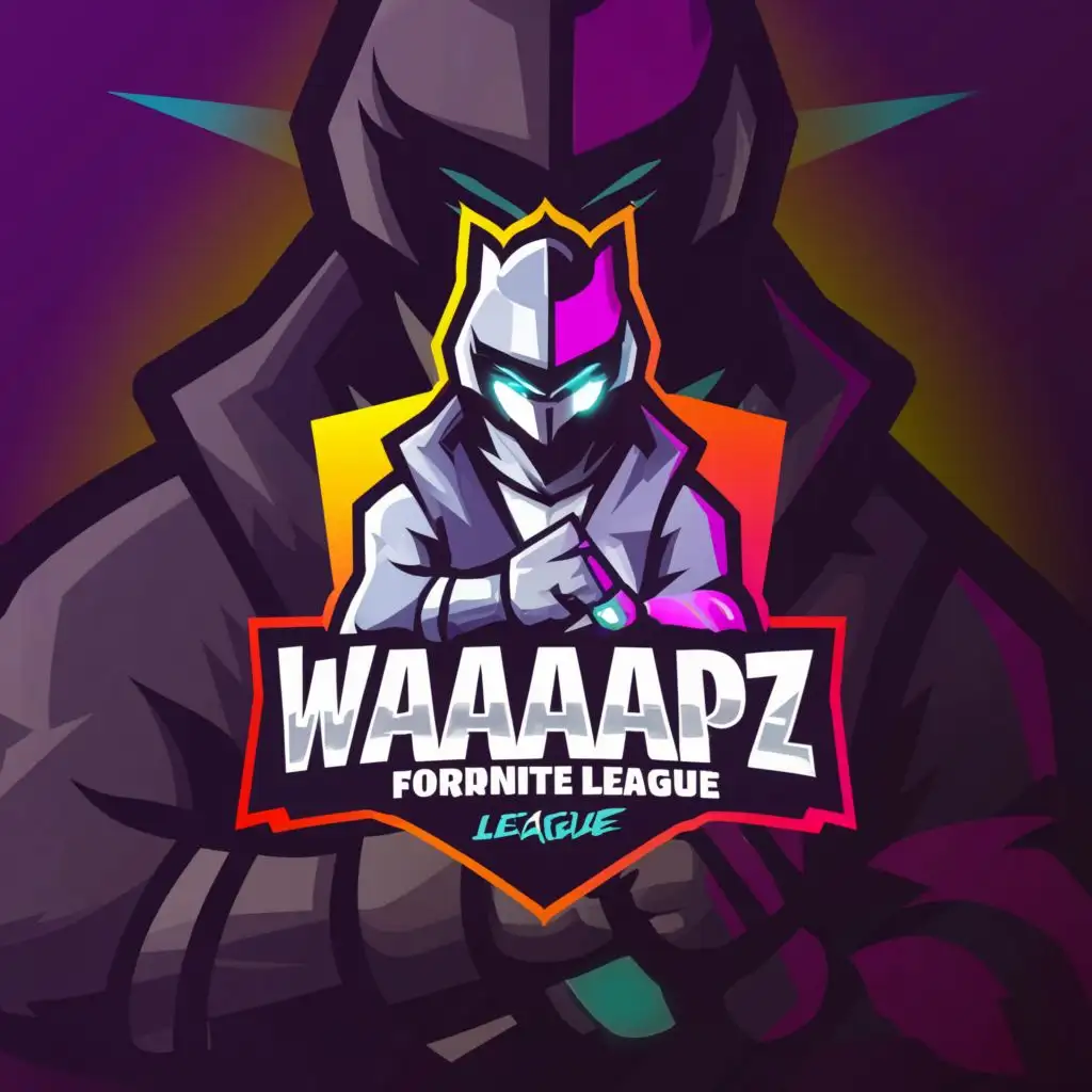 a logo design,with the text "Waaapz Fornite league", main symbol:Fornite,Moderate,be used in Technology industry,clear background