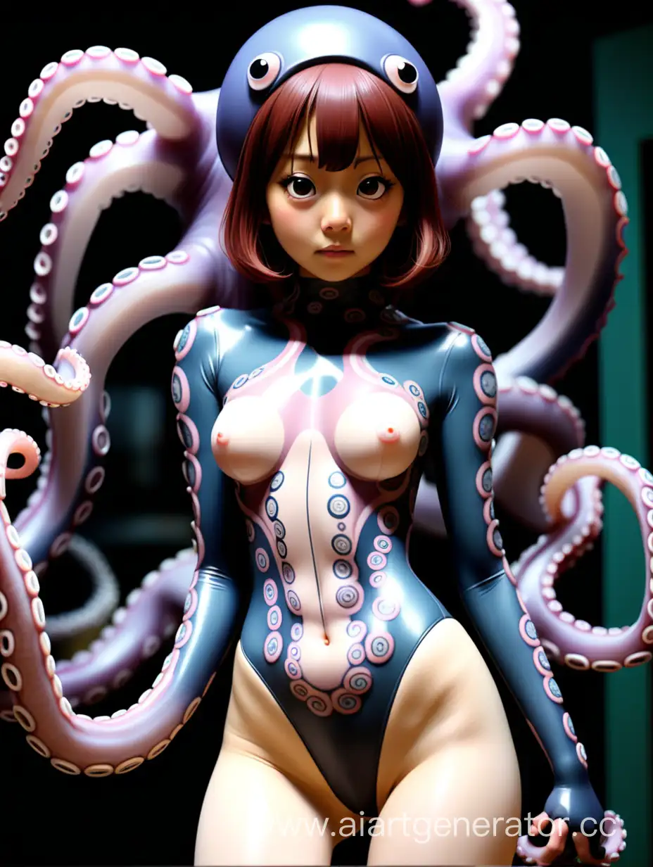 Playful-Elegance-Japanese-Girl-in-Captivating-Octopus-Bodysuit