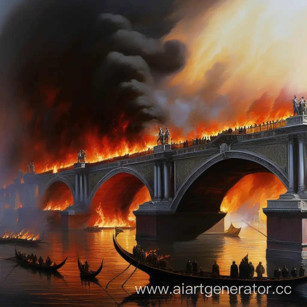 Дворцовый мост горит, грусть, 