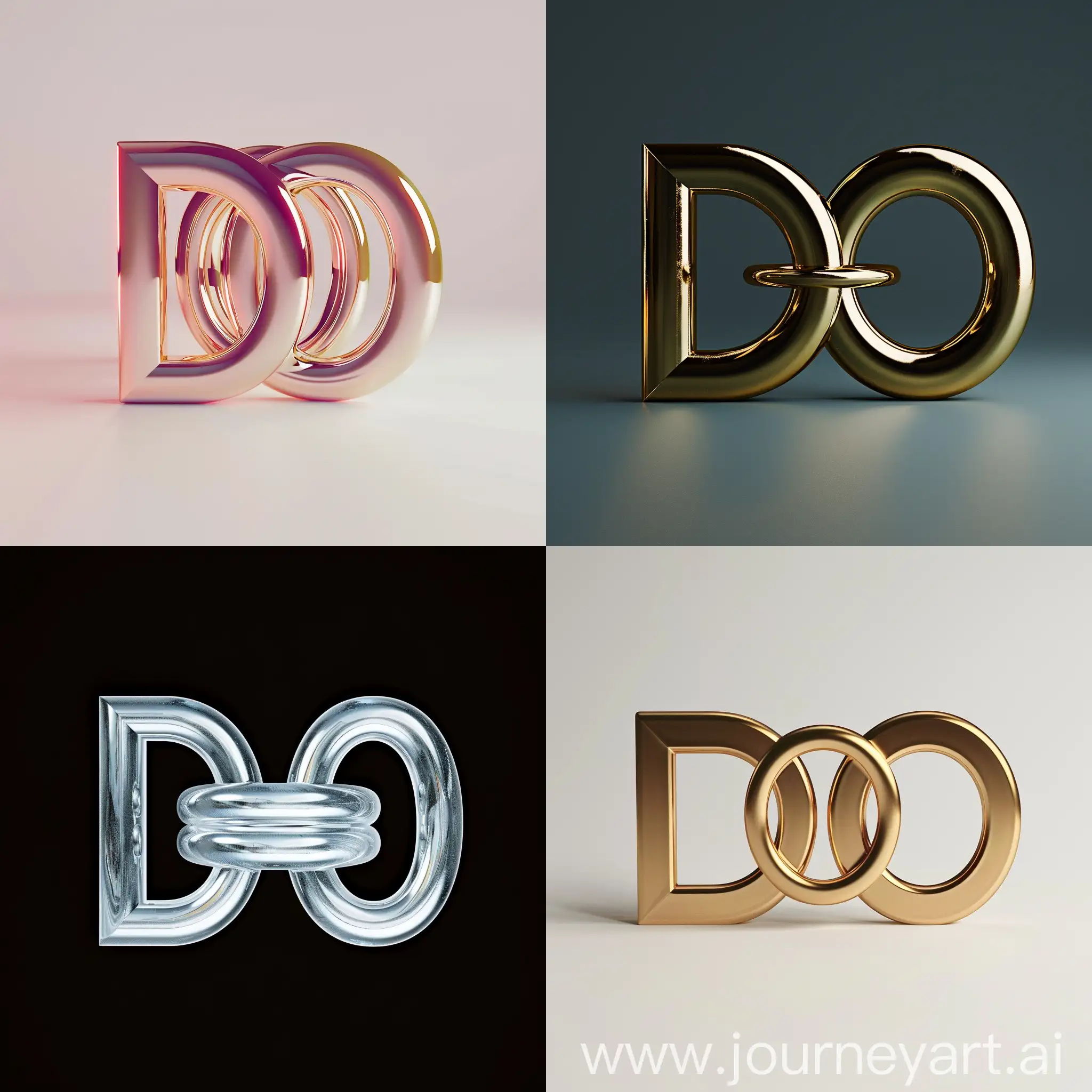 Bold-DO-Typography-Design-with-Interlocking-Rings