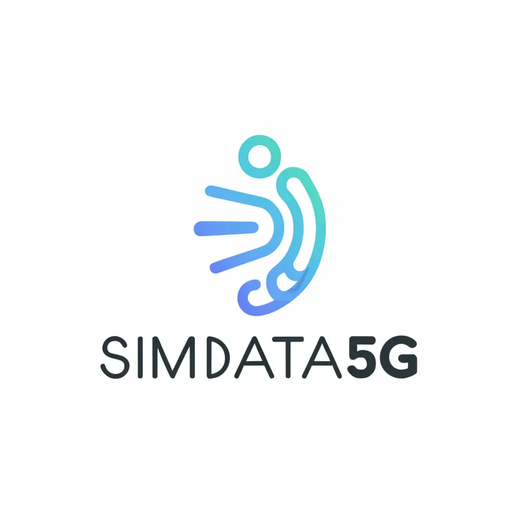 a logo design,with the text "simdata5g", main symbol:simdata5g,Moderate,clear background