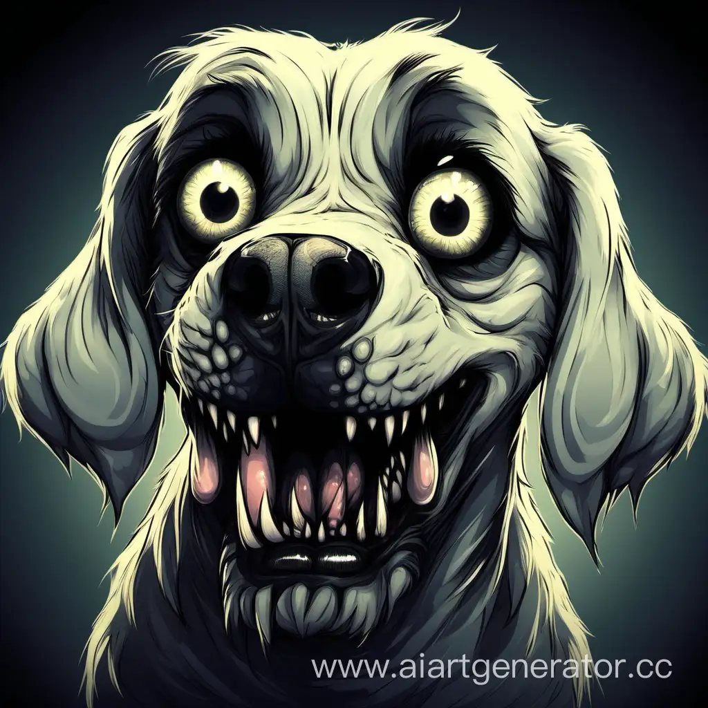 Eerie-Dog-with-Terrifying-Features-and-Big-Eyes